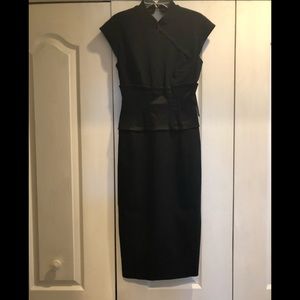 NWT Karen Millen Black Corset Dress